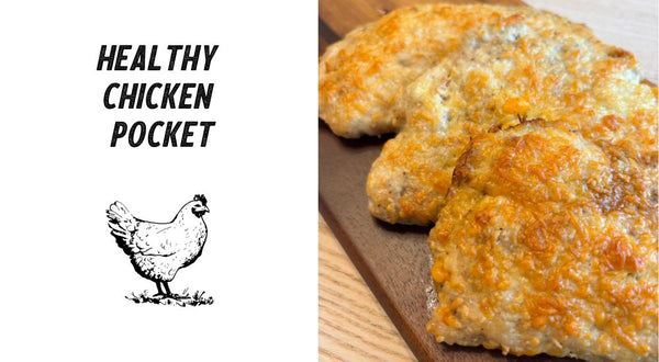 Healthy Chicken Pocket: Easy Low-Carb Dinner with Ground Chicken