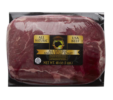 All Natural Angus Rump Roast, 3 LBs - frontierenaturalmeats
