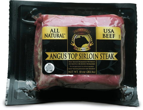 All Natural Angus Top Sirloin Steak, 10 oz - frontierenaturalmeats
