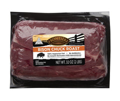 All Natural Bison Chuck Roast, 2 LBs - frontierenaturalmeats