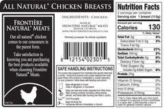 All Natural Chicken Breast, 4oz - frontierenaturalmeats
