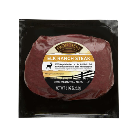 All Natural Elk Ranch Steak, 8 oz - frontierenaturalmeats