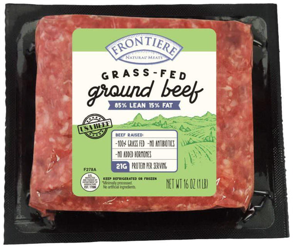 All Natural Ground Grass Fed Beef 85 Lean Frontierenaturalmeats 7622