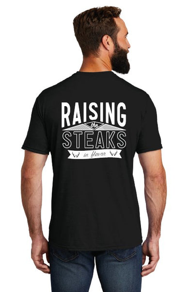 Bold Wild Delicious / Raising the Steaks Black T-Shirt - frontierenaturalmeats