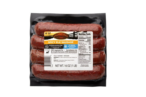 Elk Spicy Sausage - frontierenaturalmeats