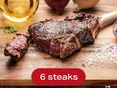Large Bison Tomahawk Ribeye Steaks - frontierenaturalmeats