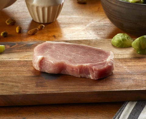 Natural Boneless Pork Chop, 6 oz - frontierenaturalmeats