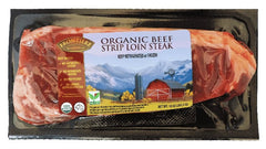 Organic Beef Strip Loin Steak, 10 oz - frontierenaturalmeats