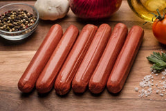 Organic Uncured Beef Hotdogs, 6 Hotdogs, 12 oz - frontierenaturalmeats